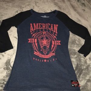 American fighter half sleeve tee